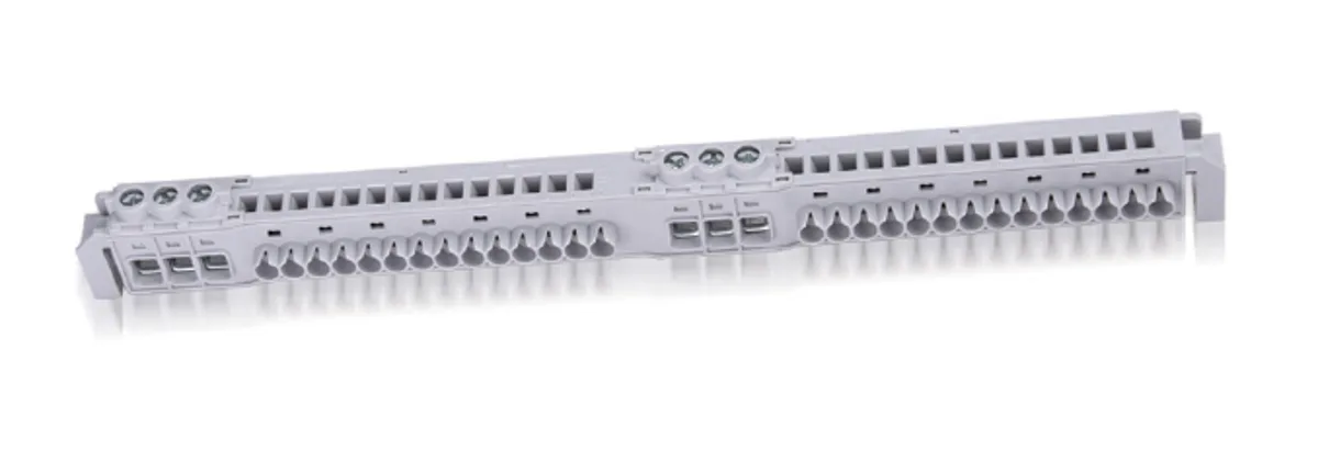 Клеммная колодка N/PE 14x4 мм.кв. пружинные клеммы