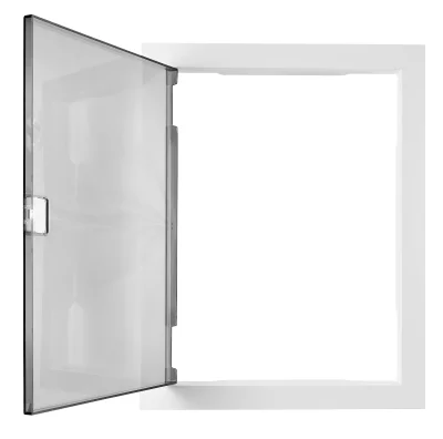 Дверь и рама щита, 2-рядн., 24+4 модулей, прозрачный пластик