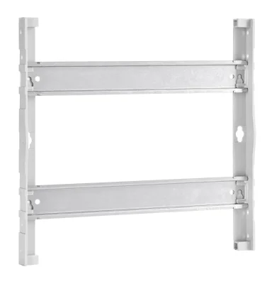 Flush-mounted modular panel, 2-row, 24+4 modules, transparent door