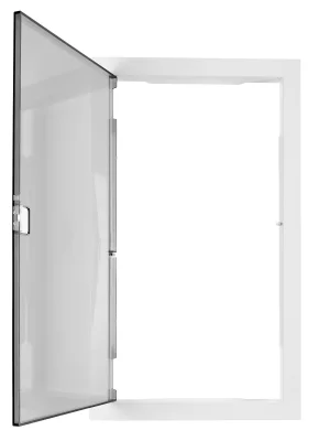 Дверь и рама щита, 3-рядн., 36+6 модулей, прозрачный пластик
