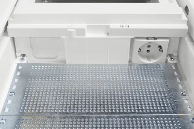 Door and frame for enclosure, 3-row, 12+2 modules + 2 mounting panels