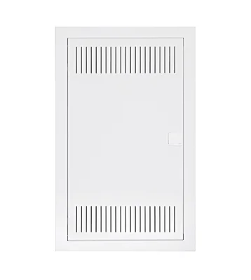 Flush-mounted combined distribution board, 12+2 modules+2 IT mounting panels, metal door