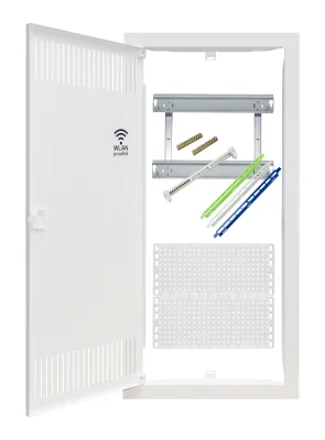 Дверь и рама щита, 4-рядн., 24+4 модуля + 2 пластиковые монтажные панели