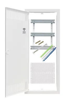 Дверь и рама щита, 5-рядн., 36+6 модуля + 1 пластиковая монтажная панель