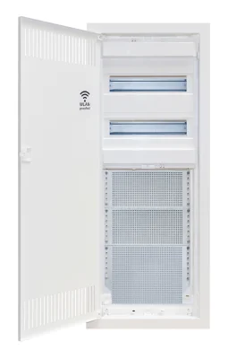 Door and frame of shield, 5-row, 24+4 modules + 3 mounting panels