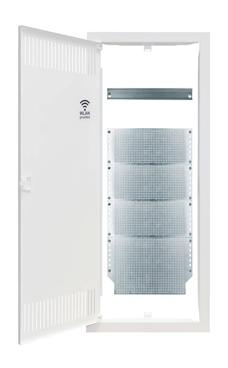 Дверь и рама щита, 5-рядн., 12+2 модулей + 3 монтажные панели