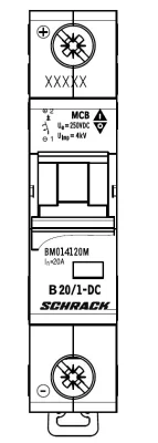 Тұрақты ток автоматты ажыратқышы DC ME B20/1, 10kA
