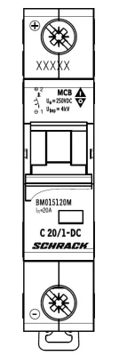 Автоматический выключатель DC ME C20/1, 10kA