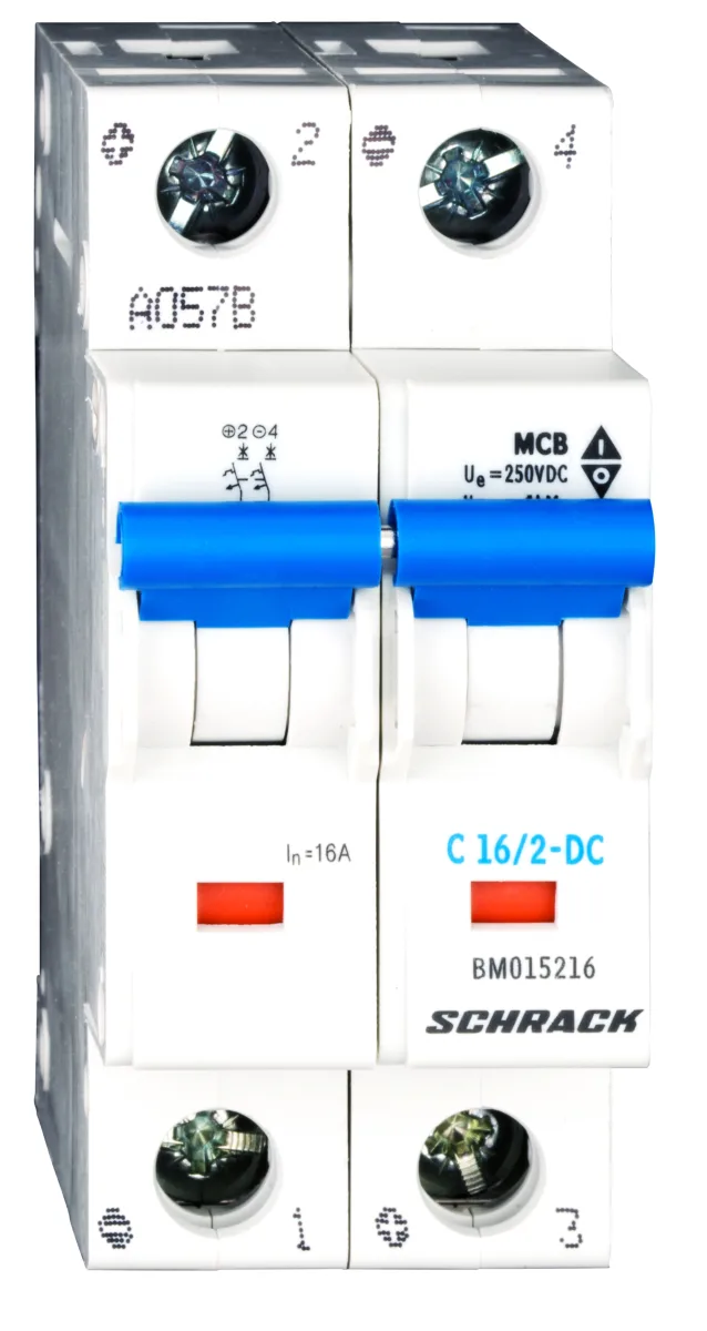 Автоматический выключатель DC C16/2, 10kA