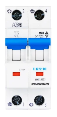 Автоматический выключатель DC C32/2, 10kA