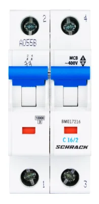Автоматический выключатель BM C16/2, 10kA