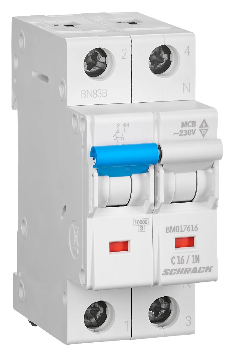 Автоматический выключатель BM C16/1+N, 10kA