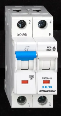 Автоматический выключатель BM B40/1+N, 10kA