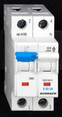 Автоматический выключатель BM B50/1+N, 10kA