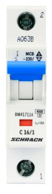 Автоматический выключатель BM C16/1, 4.5kA