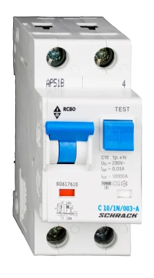 АВДТ C10A/1+N/10кА/30mA/A, серия B