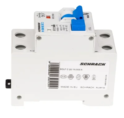 RCCB C20A/1+N/10kA/30mA/A, Series B