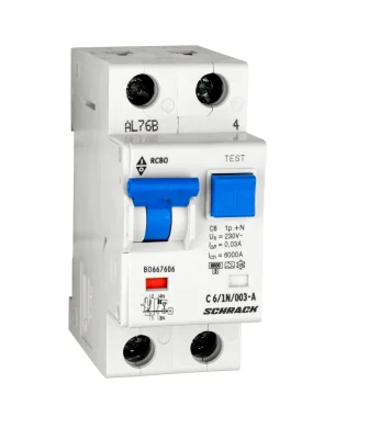 АВДТ C6А/1+N/6кА/30мА/A, B серисі