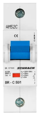 Автоматты ажыратқыш C50/1, 25кА