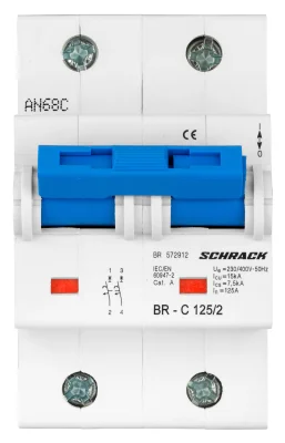 Автоматический выключатель C125/2, 15кА