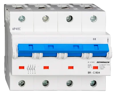 Автоматический выключатель C80/4, 10кА