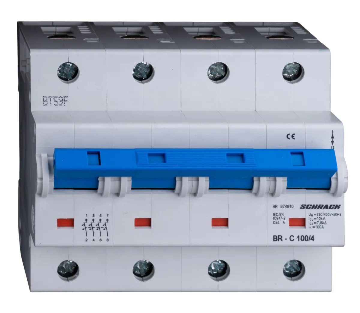 Автоматический выключатель C100/4, 10кА