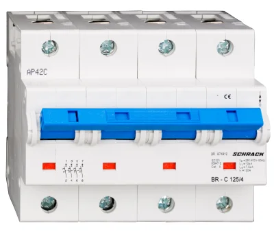 Автоматический выключатель C125/4, 10кА