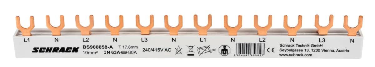 Шина вилочная L1N/L2N/L3N 10мм.кв, 12мод A, BS