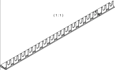 Шина вилочная 1-п 16мм.кв, 1 метр, BS