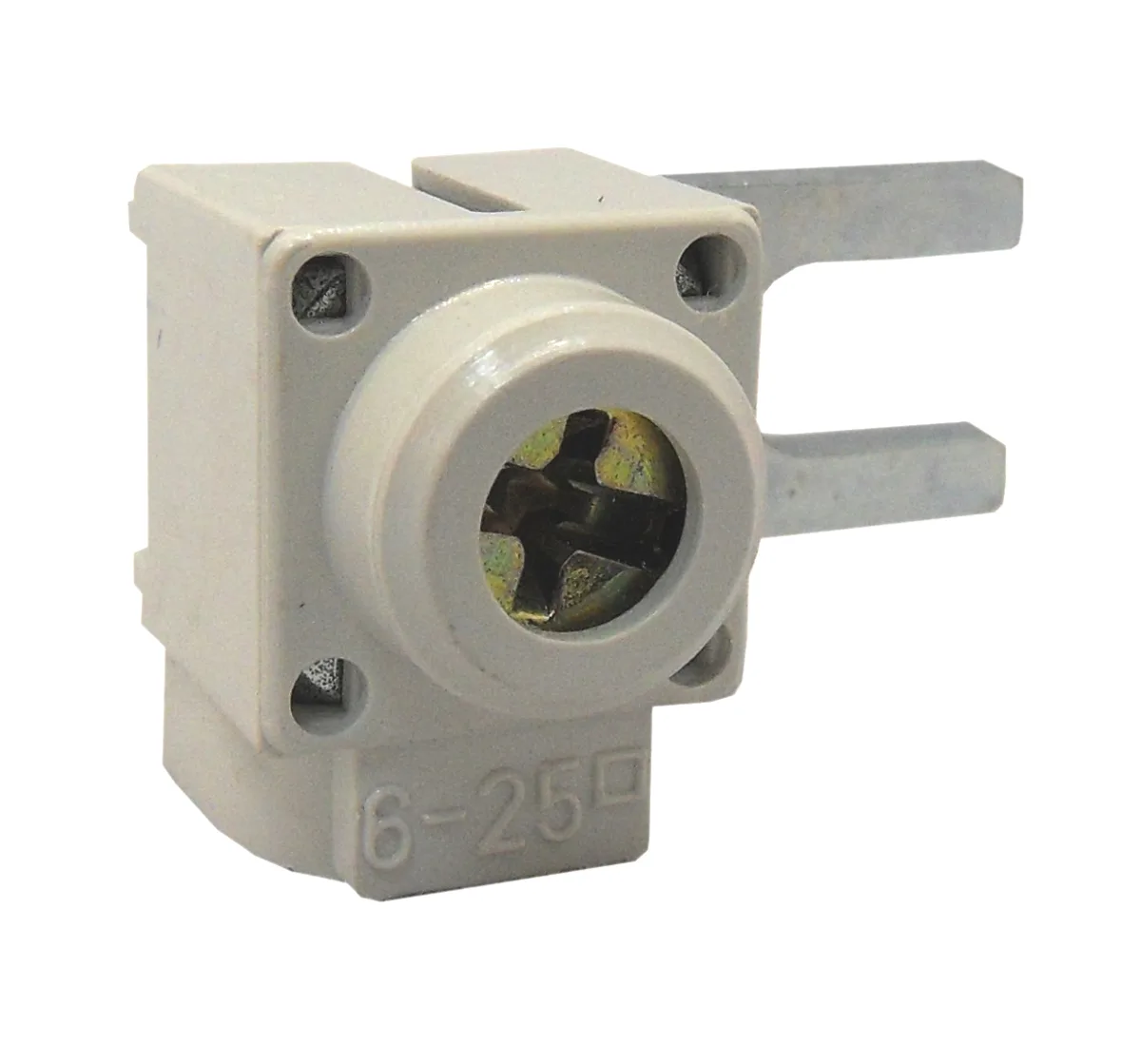 Зажим вилочный, подключ. сбоку, 6-25мм, короткий