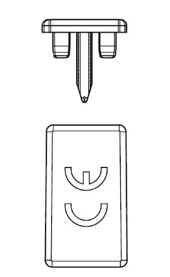 Торцевая заглушка для 2-п шин BSB 16 мм.кв.