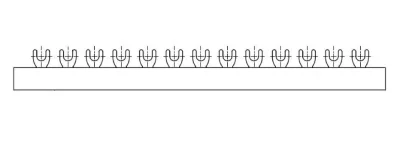 Шина вилочная 2-п 10мм.кв, 1 метр, BSB