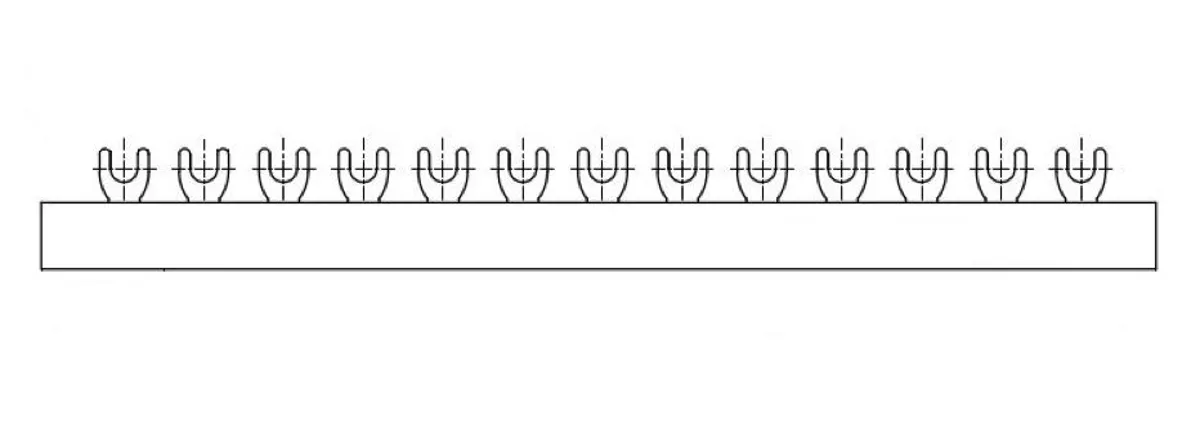 Шина вилочная 2-п 10мм.кв, 1 метр, BSB