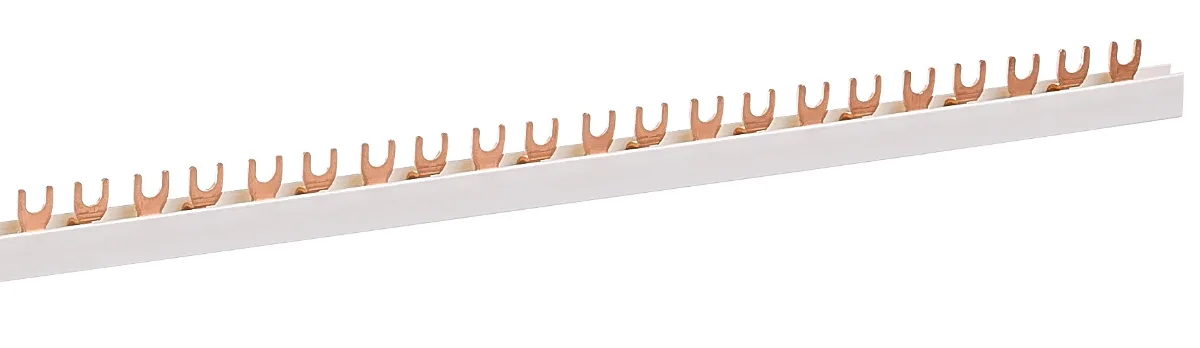 Fork-type busbar 2-pole 16mm², 1 meter, BSB