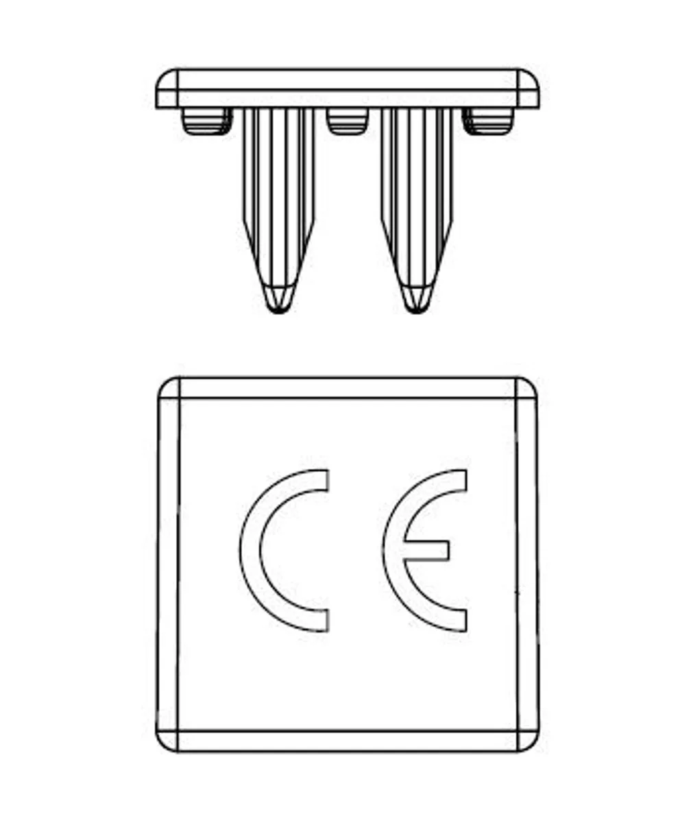 Торцевая заглушка для 3-п шин BSB 10 мм.кв.
