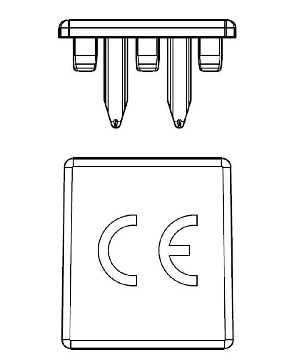 Торцевая заглушка для 3-п шин BSB 16 мм.кв.