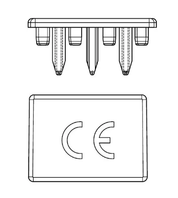 Торцевая заглушка для 4-п шин BSB 16 мм.кв.