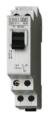 Модульдік ауыстырғыш 16А, 2 ауыстырғыш контакты, І-0-2