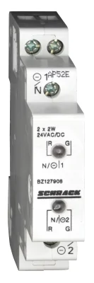 Модульный индикатор LED 12-24VAC/DC, 2 индикатора, красный/зеленый