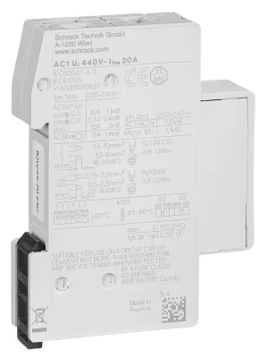 Контактор модульный 20A/2NO/230VAC/1MW