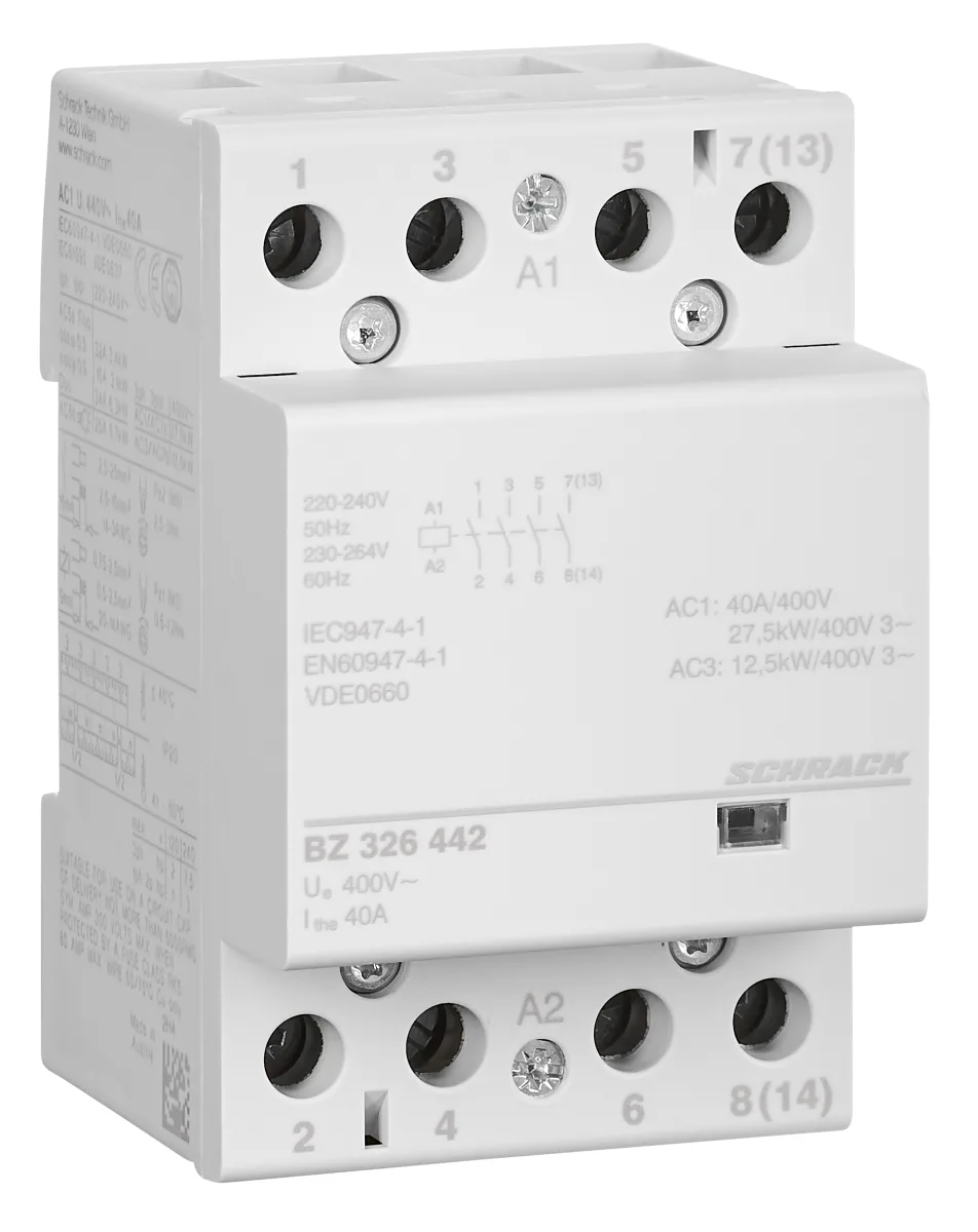 Modular Contactor 40A/4NO/230VAC/3MW