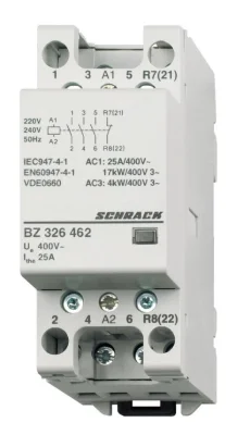 Контактор модульный 25A/3NO+1NC/24VAC/2MW