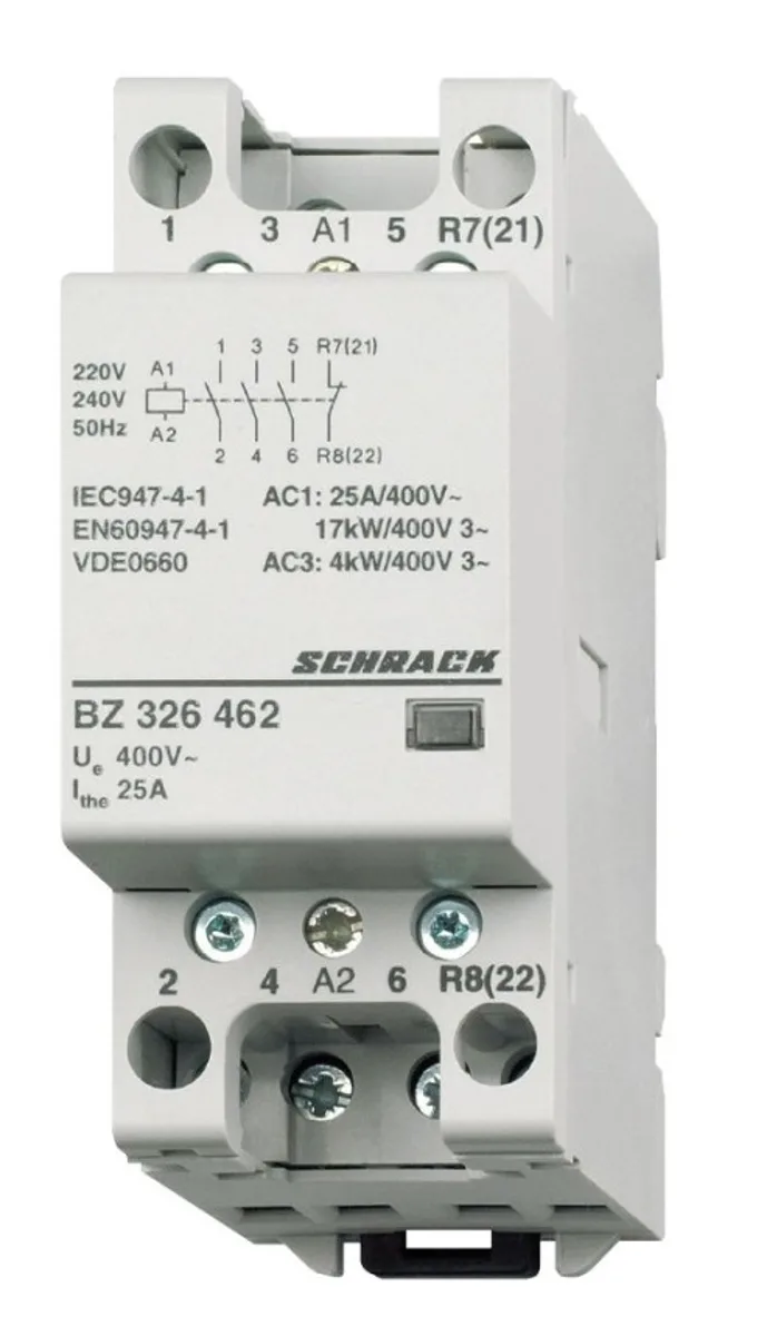 Контактор модульный 25A/3NO+1NC/24VAC/2MW