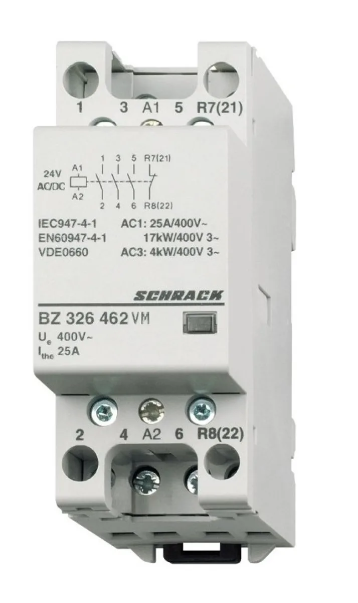 Modular Contactor 25A/3NO+1NC/24VACDC/2MW
