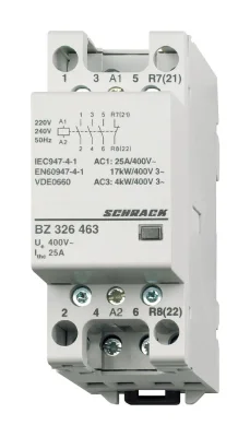 Контактор модульный 25A/3NO+1NC/230VAC/2MW