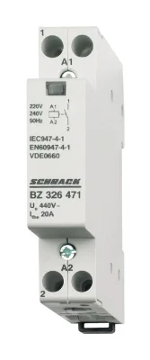 Контактор модульный 20A/1NO/230VAC/1MW