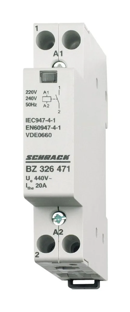 Контактор модульный 20A/1NO/230VAC/1MW