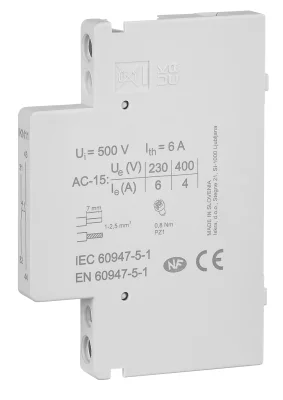 Вспомогательный контакт BZ DC 1NO+1NC 6A 0.5MW