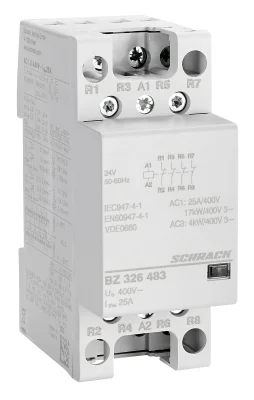 Контактор модульный 25A/4NC/24VAC/2MW