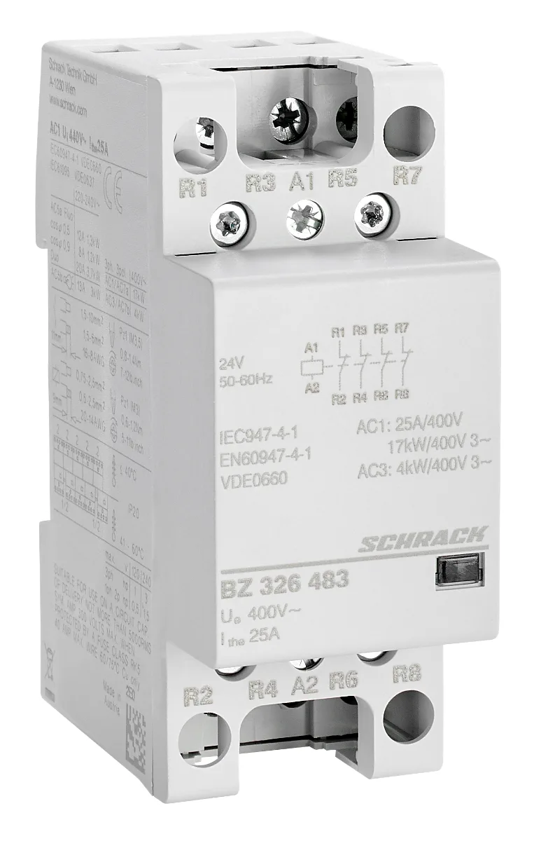 Контактор модульный 25A/4NC/24VAC/2MW